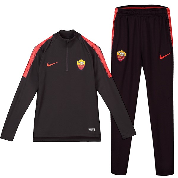 Survetement Football Enfant AS Roma 2018-19 Noir